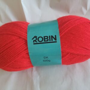 Robin Yarn DK. 42 Red, 1 x 100g