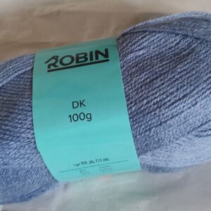 Robin DK Yarn. 145 Blue mist. 100g