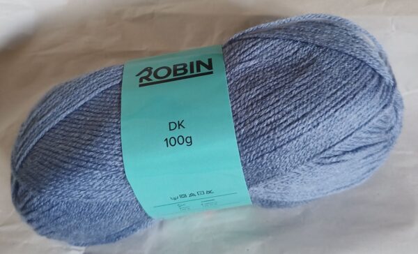 Robin DK Yarn. 145 Blue mist. 4 x 100g (Copy)