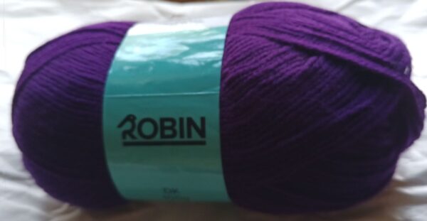Robin Yarn DK. 017 Purple.100g